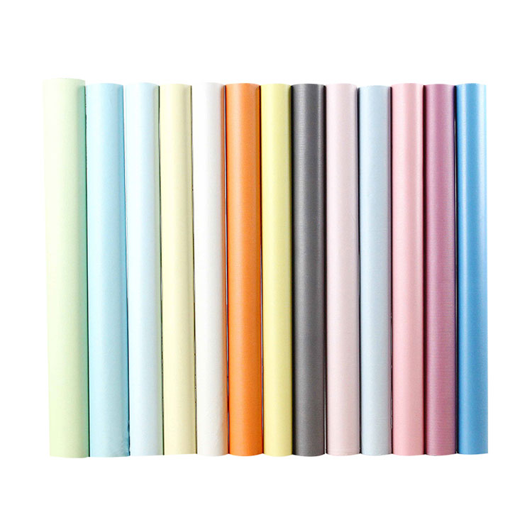 Papier peint en PVC de couleur unie